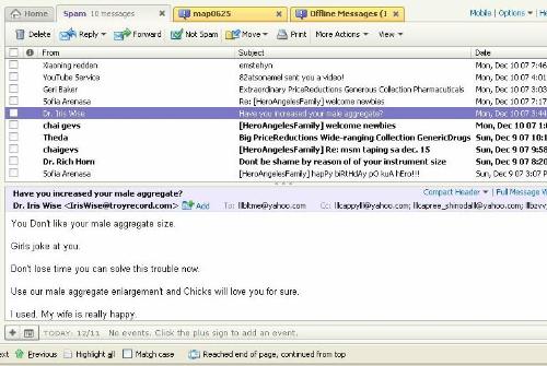 spam mails - spam mails i find in my mail box.