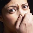 How do you get rid of odors? - woman holding nose