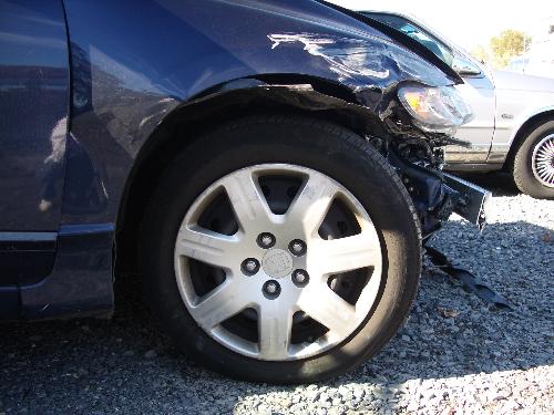 Honda after Accident - My brother's car after his car Accident. In other words, DRIVE SAFELY!