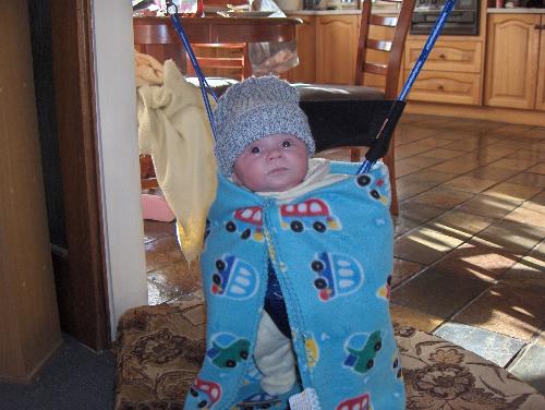 my son - my son in winter in his jolly jumper