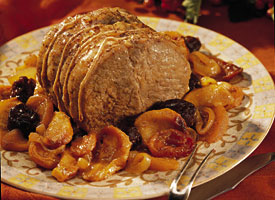 Slow Cooker Pork Roast  - Slow cooker Pork Roast with fruit