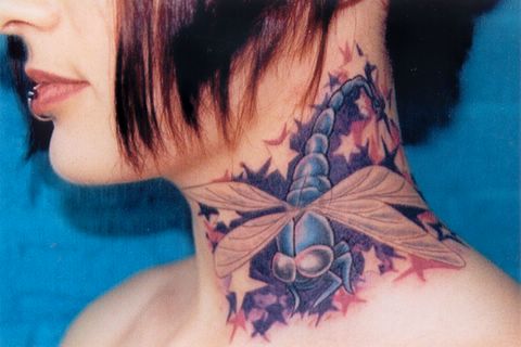 Eves neck - Dragonfly on neck