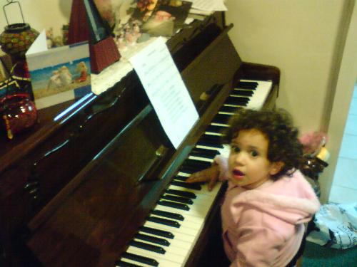 Maria on the piano - My Godchild