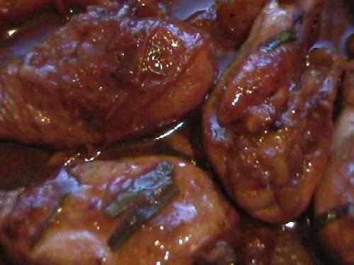 bali - food 'semur ayam' at bali restaurant