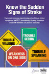 Signs of a stroke - A photo showing the signs of a stroke