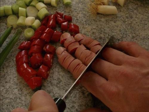 cutting - dont try this at home or anywhere else.......