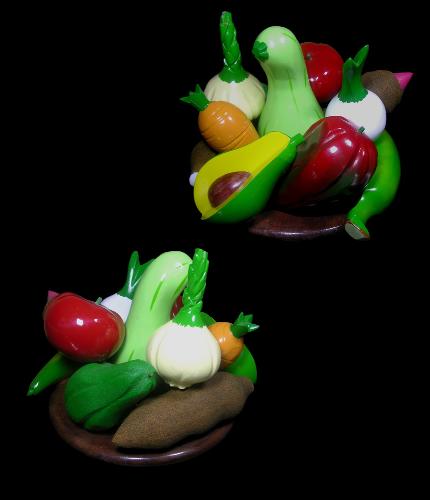 Collage of veggies  - Vegetable variety