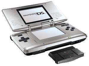 Nintendo DS Silver - Original Nintendo DS, Silver. For those who do not know, a Nintendo DS can play both DS games and Gameboy Advanced games.