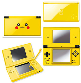 Nintendo DS Lite Pikachu! - Nintendo DS Lite Pikachu version! I'm not sure if this is just a skin or a special edition version. Do a search on Google if you're curious though.