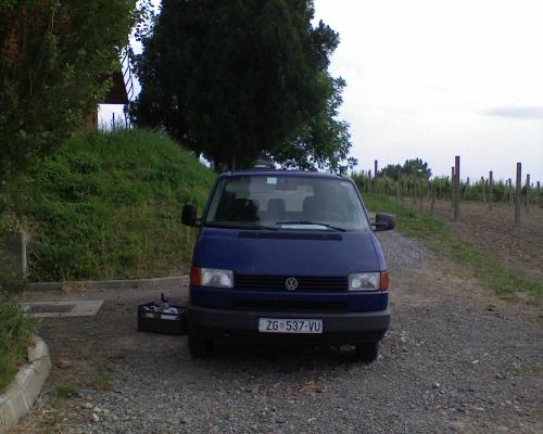 My car infront of my vineyard - Photo of my bigger car in front of my vineyard