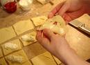 Milk rolls as I like to make for Christmas - Christmas traditional cookies-milk roll with cream cheese