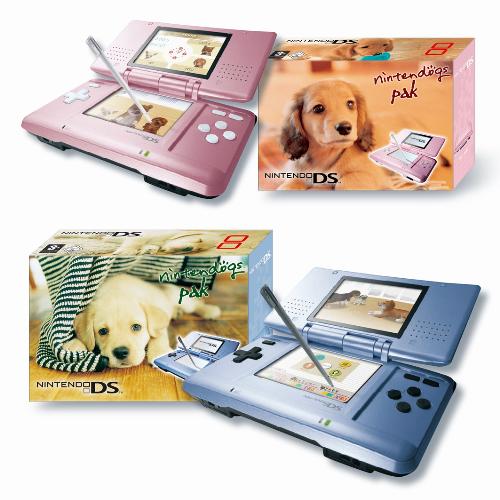Nintendo DS Bundles - Pink and Blue Nintendo DS Nintendogs Bundles