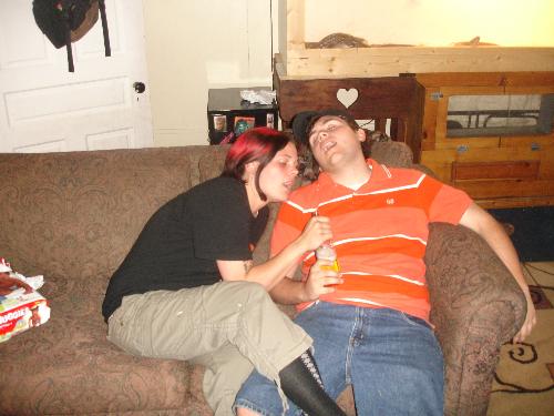 faux drunkeness - yeah...we weren't really drunk...and the guy that's 'passed out' has never tasted alcohol in his entire life...'cept for that one time when he was 2...