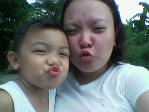 aldrene - we're like kissing gold fishes...