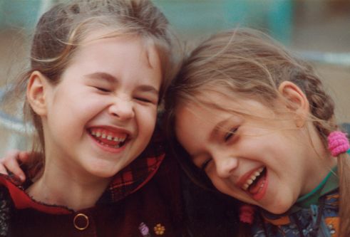Laughing Kids - I specially liked this pic of two kids laughing unabandoned. Hehehehe