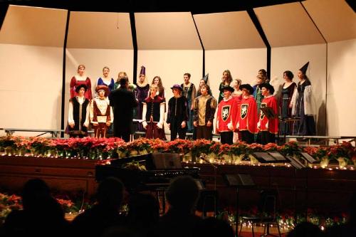 Christmas Concert - This photo was taken with my Canon Rebel Xt using a 50mm f1.8 lens and the ISO set at 1600. No flash was used.