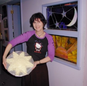 Wheel of the Year Cake for Winter Solstice - I made this 8-pointed cake in honor of the return of the Sun at Winter Solstice a few years ago. The design instructions and recipe are in my 'Wheel of the Year Cake for Winter Solstice' discussion. Sorry I'm new around here and still don't know how to insert photos into discussions!