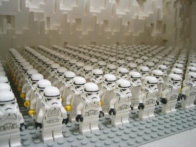 Stromtroopers - A gaggle of Lego Stormtroopers!