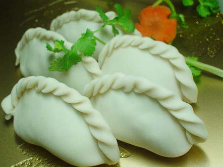 Dumplings - Chinese tradational food, people in the north of China usually have it on Newyear eve and midwinter.
