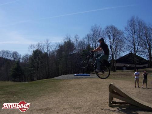 dirt jumping  - this is me on my bike going small