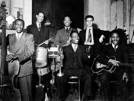 Cyril Blake and His Jigs Club Band.. - This is a picture of my great uncle Cyril Blake(holding the trumpet) and his Jigs club Band. He worked with many great jazzmen of the 1930s -1950's both here(Uk) and in Paris.. he also worked, and recorded with the great calypsonian Lord Kitchener.. also known as 'Kitch'
