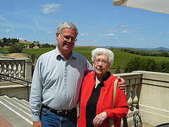 Me and mom - Taken at Carneros Winery, between Sonoma and Napa in Northern California. Taken in 2005.