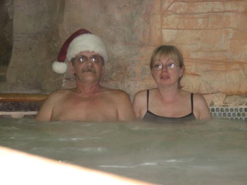 Yes Even in the hot tub - Told you I waer this 'everywhere' during the Holidays.
