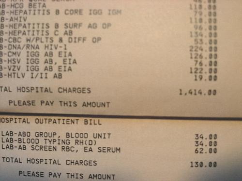 University Of Michigan Bill - Costly lab work University Of Michigan Bill - Costly lab work