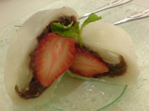 Strawberry Daifuku - it's a japanese style appetizer~ tasty!!!