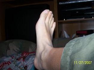 My foot. - 'Twas bored.