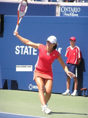 Henin - Obviously, she is a tennis player. She is amazing. She plays pretty well.