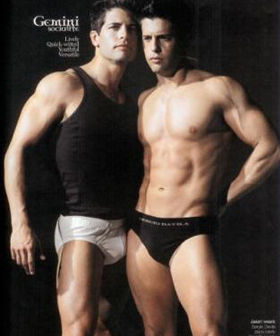 Male underwear models - Sexy guys in black and white underwear