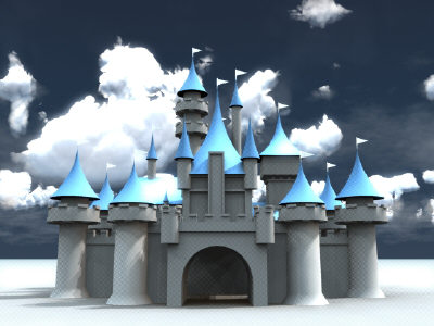 Disney castle - a 3-d disney castle