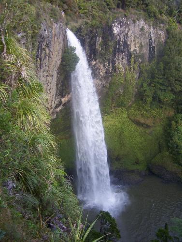 Waterfall - A beautiful waterfall tucked away in native bush ladden country of Aotearoa New Zealand