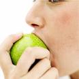 Eating a Green apple - Eating Healthily - eating green apple