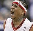 Allen Iverson of The Denver Nuggetts - The Denver Nuggets are leading the Utah Jazz and Portland Trailblazers in the Northwest
