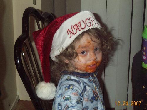 my baby girl after spagetti - my baby after dinner