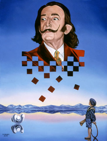 Portrait of Salvador Dali - One of my paintings of the great Salvador Dali. Portrait of Salvador Dali - One of my paintings of the great Salvador Dali.