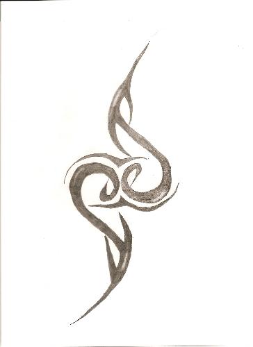 Tribal tattoo - Another design that I tweaked to make it more mine.