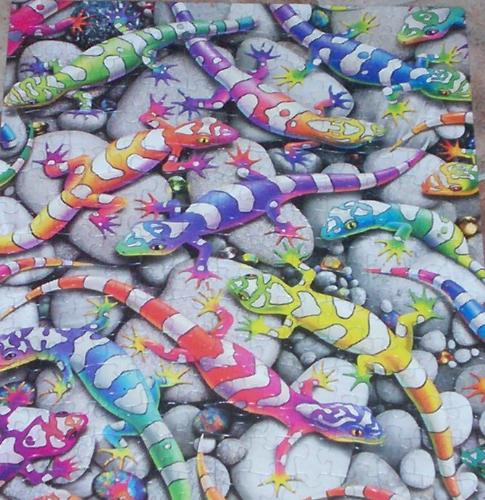 Geckos - A 500 piece Gecko puzzle. It took me 3-4 hours to get this together.
