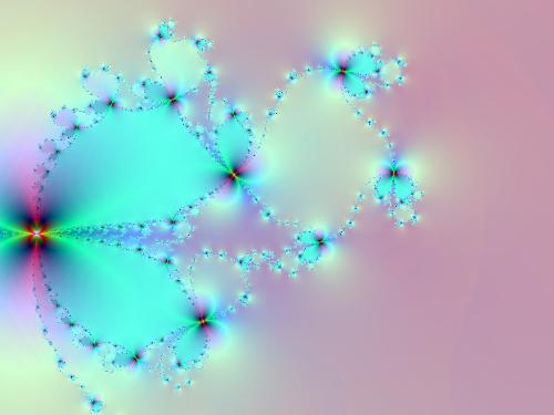 Mandelbrot decoration - This colorful decoration is a particular of a Mandelbrot set, a fractal, in computer graphics