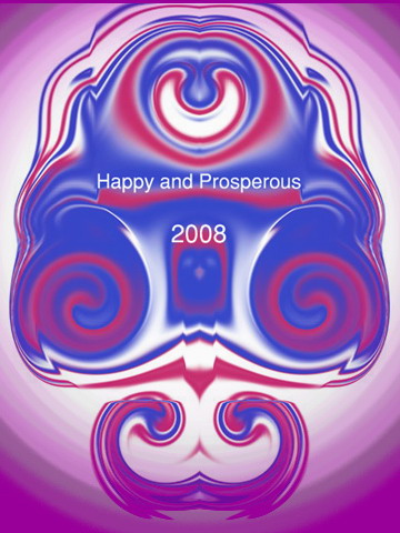 Happy New Year - Its a graphic and photo art work to create and express the new year thing with a little text wishing happy and prosperous 2008.