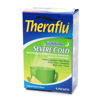 Cold/Flu Remedies - This is an image of the cold/flu remedy of Thera Flu