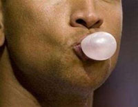 non-stick chewing gum - the non-stick chewing gum.