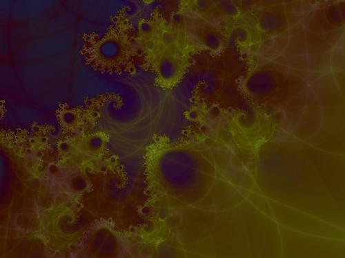 fractal graphics - another beautiful fractal geometry image, in dull colors