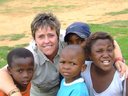 africa - some of the kids I helped build a playground for, these all have AIDS