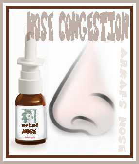 nose congestion - I hate it - Well, at least I'm find as well as I'm in an upright position :)