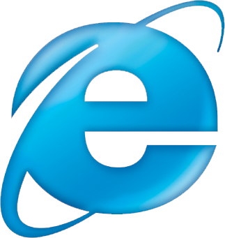 Internet Explorer - The logo of IE