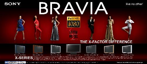 Sony Bravia Newspaper and Magazine Ad - Final Artwork that i made for Sony Bravia Ad.  10-16-07  shredvalley@yahoo.com www.shredvalley.multiply.com