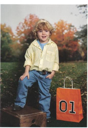Sweet lil Bo Duke - My youngest son dressed as Bo Duke for Halloween 2005.